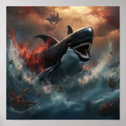 Bataille épique : Orca vs Kraken Poster - A Thring (Devant)