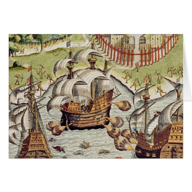 Bataille navale entre le portugais et français (Devant horizontal)