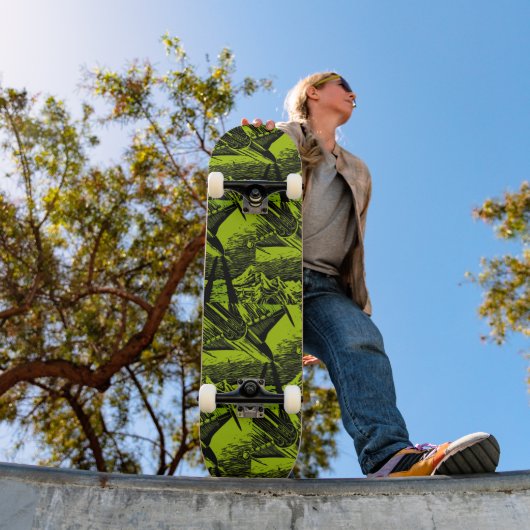 Bataille spatiale Ufo Skateboard complet préconstr (Extérieur 1)