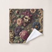 Batailles et fleurs baroques - gothique victorien (Gant de toilette)