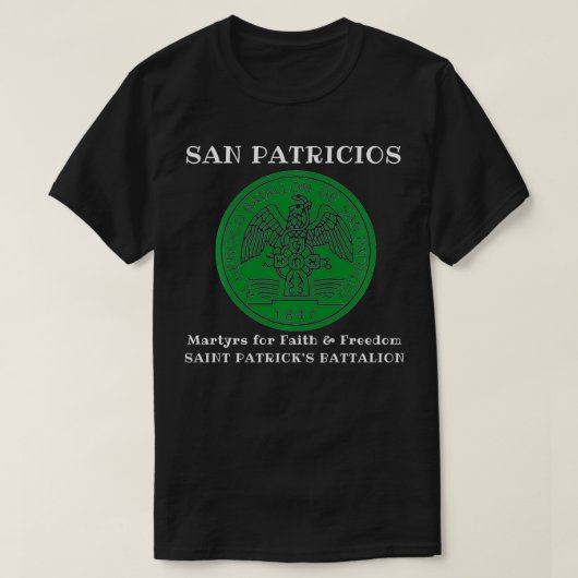 Bataljon San Patricios Saint Patricks T-shirt (Design voorkant)