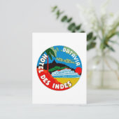 Batavia Hotel Des Indies Briefkaart (Staand voorkant)