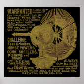 Batavia Illinois Challenge Windmill 1889 ad Poster (Voorkant)