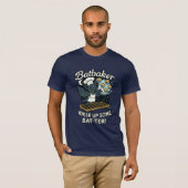 Batbaker Cute Bat Baker Pun Illustration T-shirt (Voorkant volledig)