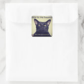 Batcat: buig voor me hooman Sticker (Tas)