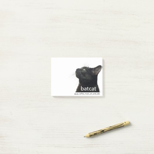 Batcat : Notes de post-it (Sur un bureau)