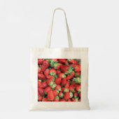 Batch van de aardbeien van de Rode Juicy Tote Bag (Achterkant)