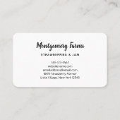 Batch van de aardbeien van de Rode Juicy Visitekaartje (Achterkant)