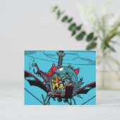 Batcopter Briefkaart (Staand voorkant)