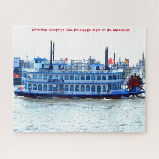 Bateau à aubes Mississippi. Puzzle (Horizontal)