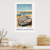 Bateau à Burnham Overy Staithe Imprimer ou poster (Cuisine)