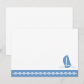 Bateau à cartes à note (Devant / Derrière)