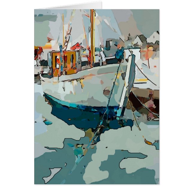 Bateau à crevettes, abstrait (Devant)