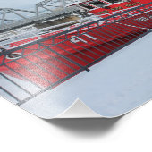 Bateau à feu en hiver Photographie Imprimer (Coin)