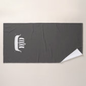 Bateau à long bateau viking avec couleur arrière - (Serviette de bain)