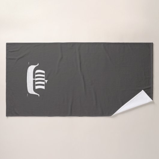 Bateau à long bateau viking avec couleur arrière - (Serviette de bain)