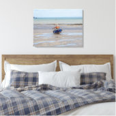 Bateau à marée basse impression de toile (Insitu(Chambre))