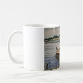Bateau à rames sur la tasse de lac (Gauche)