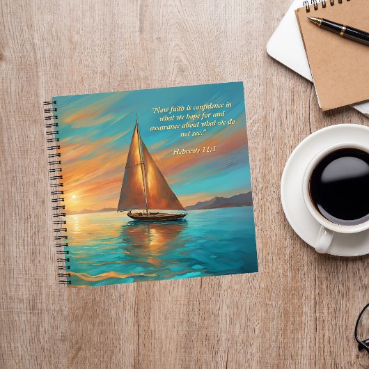 Bateau à Sunset Passez du temps avec Jesus Journal