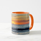 Bateau à Sunset - Venice Beach, CA Mug (Devant droit)