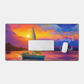 Bateau à voile à Sunset (Clavier et souris)