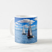 Bateau à voile Bateau Mug (Devant gauche)