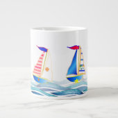 Bateau à voile Café Mug (Devant)