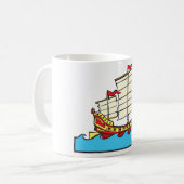 Bateau à voile chinois Mug (Devant gauche)
