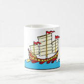 Bateau à voile chinois Mug (Centre)