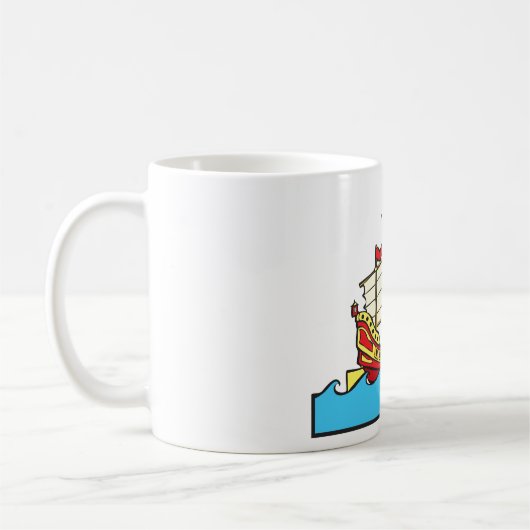 Bateau à voile chinois Mug (Gauche)