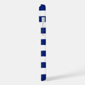 Bateau à voile Chrome sur les rayures de marine (Côté gauche)