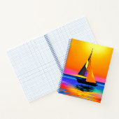 Bateau à voile contre un Sunset Journal de l'océan (Intérieur)