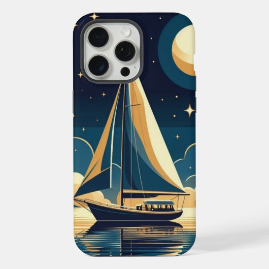Bateau à voile la nuit (Verso)