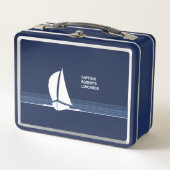 Bateau à voile Lunchbox avec nom personnalisable (Devant)
