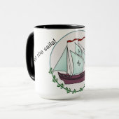 Bateau à voile Mug (Devant gauche)