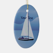 Bateau à voile Ornement ovale (Droite)