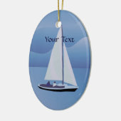 Bateau à voile Ornement ovale (Gauche)