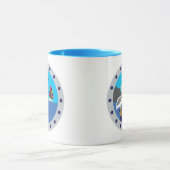 Bateau à voile Pelican Blue Mug (Centre)