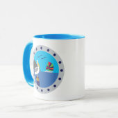 Bateau à voile Pelican Blue Mug (Devant gauche)