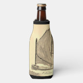 Bateau à voile Sharpie Schooner - Glacière de bout (Bottle Devant)