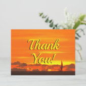 Bateau à voile Sunset 1300 Carte de remerciements (Debout devant)