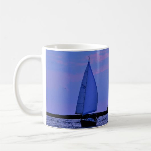 Bateau à voile Sunset Mug (Gauche)