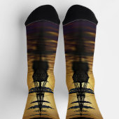 Bateau à voile Sunset Seas & Orange Sky Chaussette (Haut)