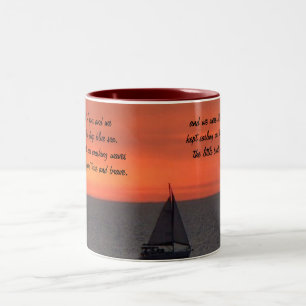 Bateau À Voilier À Sunset Ceramic Mug