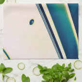 Bateau Abstrait en Blue Kitchen Serviettes (Plié)
