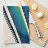 Bateau Abstrait en Blue Kitchen Serviettes (Quart Plié)