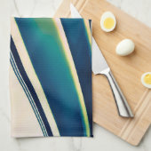 Bateau Abstrait en Blue Kitchen Serviettes (Quart Plié)