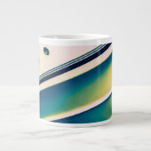 Bateau Abstrait en Mug de spécialités bleues (Devant)