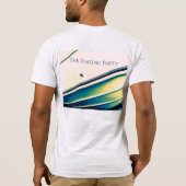 Bateau Abstrait en T-Shirt Bleu (Dos)