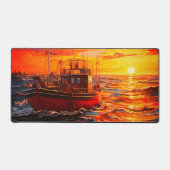 Bateau au coucher du soleil (Recto)